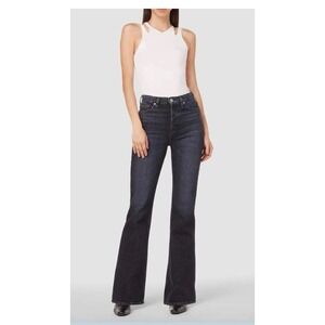 Hudson Faye High Rise Flare Jeans Black Eco Denim NWT Womens 29